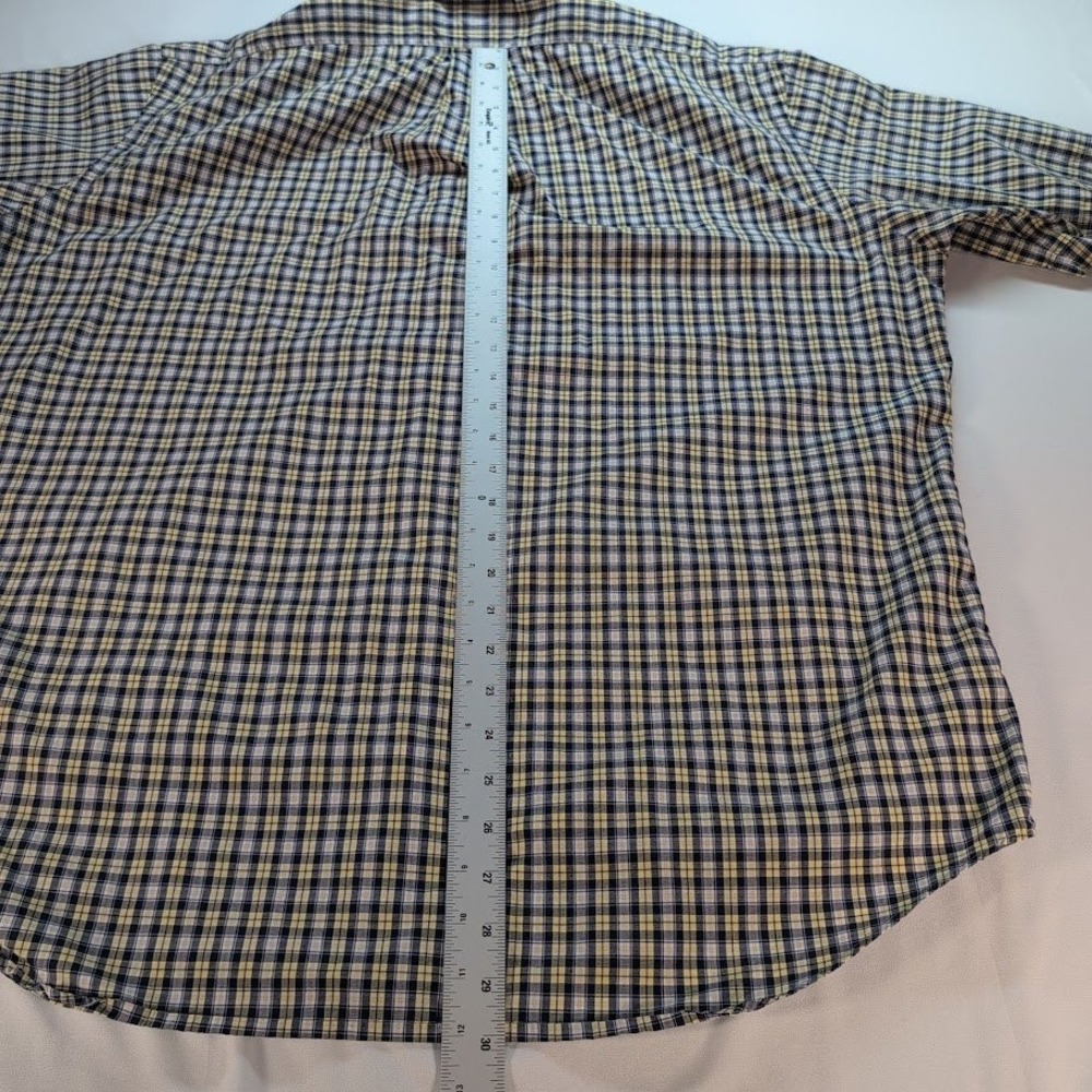 Ralph Lauren Mens Shirt Large Blake Plaid Short Sleeve Button Down Cotton - Picture 6 of 6